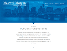 Tablet Screenshot of maxwellmorgan.com